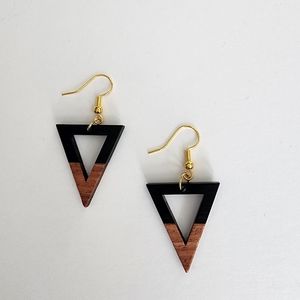 Trendy Wooden Earrings